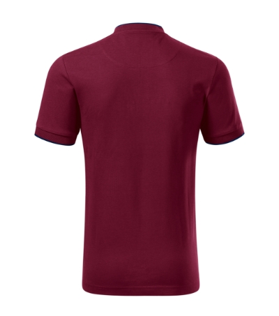 Koszulka polo męska - garnet - b