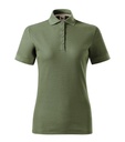 Koszulka polo damska - khaki - a