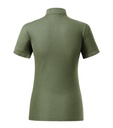 Koszulka polo damska - khaki - b