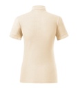 Koszulka polo damska - migdałowy - b