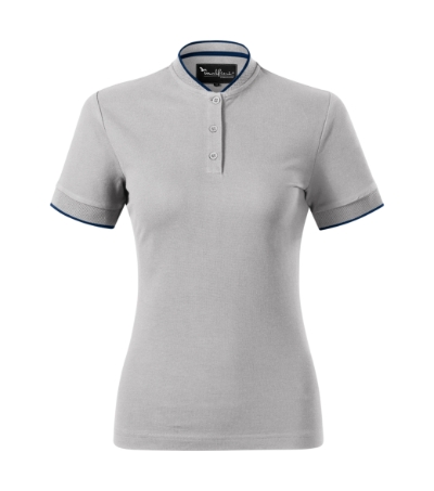 Koszulka polo damska - silver gray - a