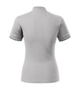 Koszulka polo damska - silver gray - b