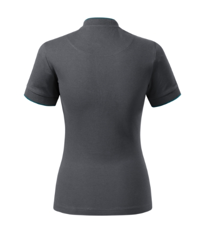 Koszulka polo damska - light anthracite - b