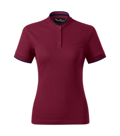 Koszulka polo damska - garnet - a