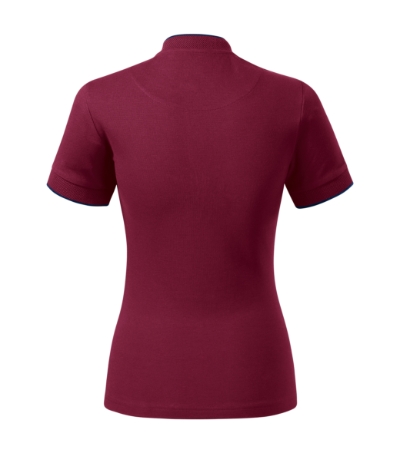 Koszulka polo damska - garnet - b