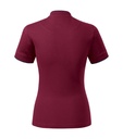 Koszulka polo damska - garnet - b