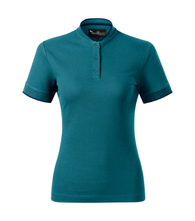 Koszulka polo damska - petrol blue - a