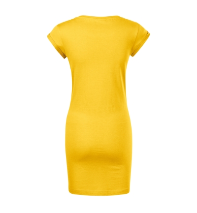 Sukienka damskie - żółty - b