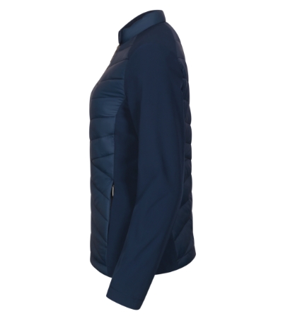 Kurtka hybrydowa damska - granatowy - E