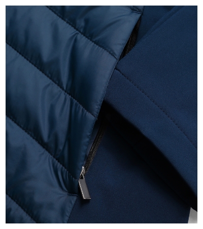 Kurtka hybrydowa damska - light anthracite - H