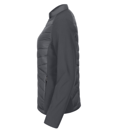 Kurtka hybrydowa damska - light anthracite - E