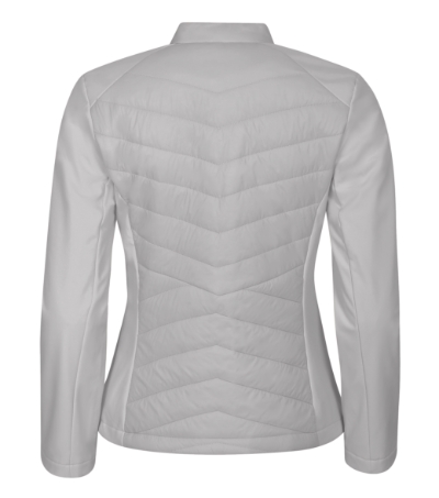 Kurtka hybrydowa damska - silver gray - B