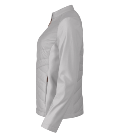 Kurtka hybrydowa damska - silver gray - E