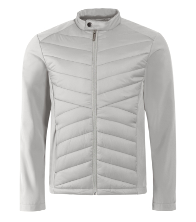 Kurtka hybrydowa męska - silver gray - A