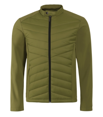 Kurtka hybrydowa męska - zieleń avocado - A