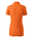 Koszulka polo damska - pomarańczowy - b