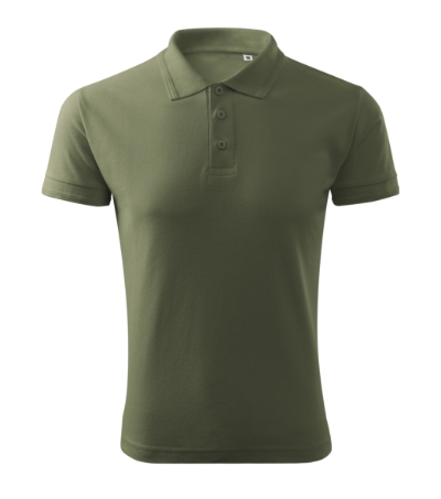 Koszulka polo męska - khaki - a