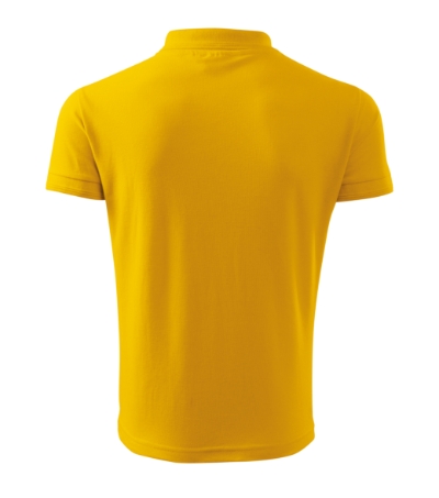 Koszulka polo męska - żółty - b