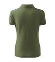 Koszulka polo damska - khaki - b