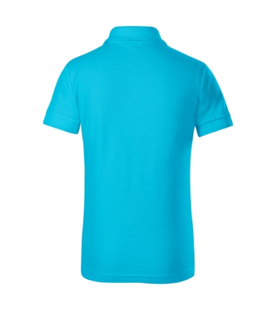 Koszulka polo dziecięca - turkus - b