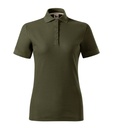 Koszulka polo damska - khaki - a