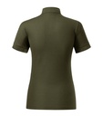 Koszulka polo damska - khaki - b