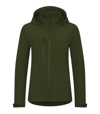 Softshell kurtka damska - military - A
