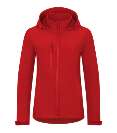 Softshell kurtka damska - czerwony - A