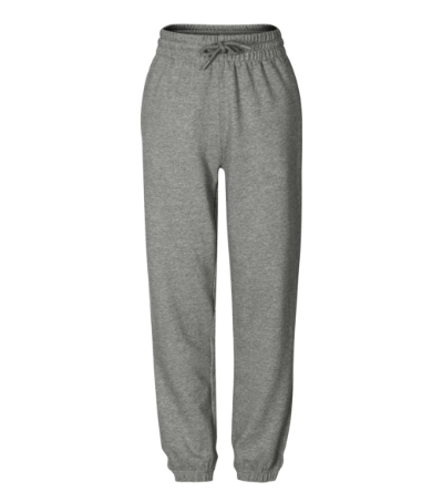 Spodnie dresowe dziecięce - ciemnoszary melanż - a