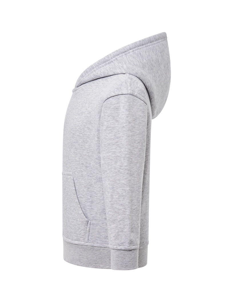 Bluza dziecięca z kapturem i kieszenią kangurką JHK421 - Ash Melange