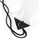 Wodoodporny worek sportowy 11L Silver - White