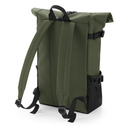 Plecak roll-top 22L z przegrodą na laptopa - Olive Green & Black