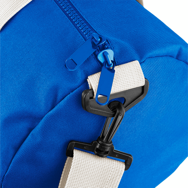 Torba sportowa 20L z kieszenią - Bright Royal & Off White