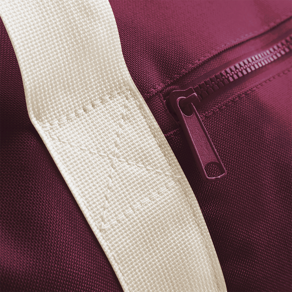 Torba sportowa 20L z kieszenią - Burgundy & Off White