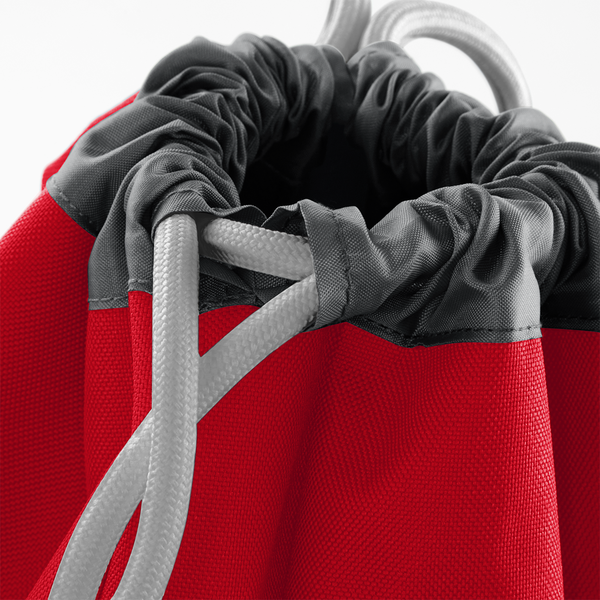 Wodoodporny worek sportowy 18L z kieszenią na buty - Classic Red