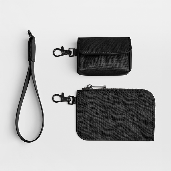 Etui na słuchawki i karty z paskiem na nadgarstek - Black