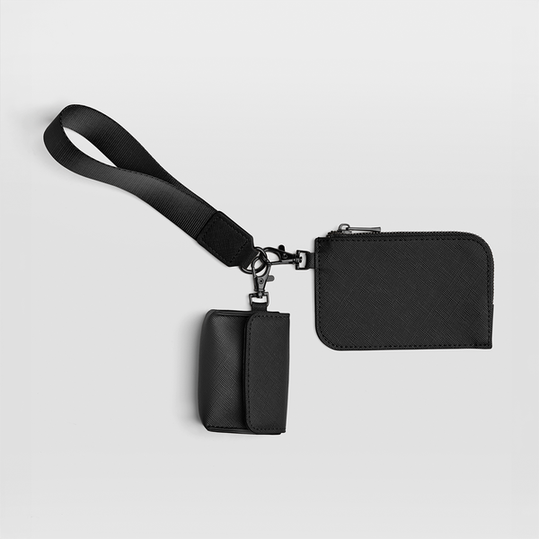Etui na słuchawki i karty z paskiem na nadgarstek - Black