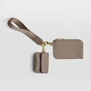 Etui na słuchawki i karty z paskiem na nadgarstek - Taupe