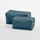 Aksamitna kosmetyczka z recyklingu - Blue Topaz