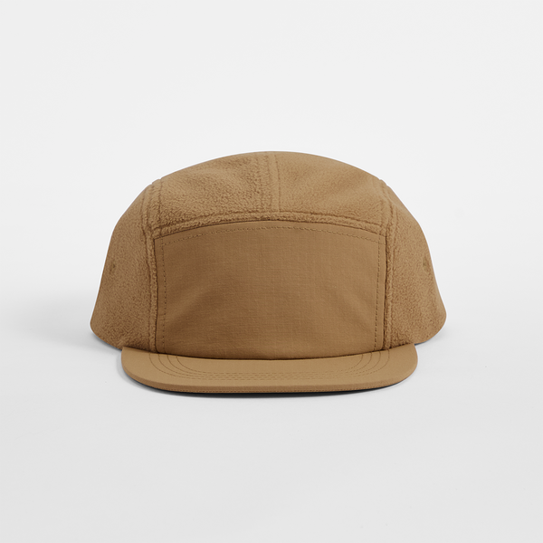 Czapka Fleece 5-Panel z Recyklingu - Biscuit