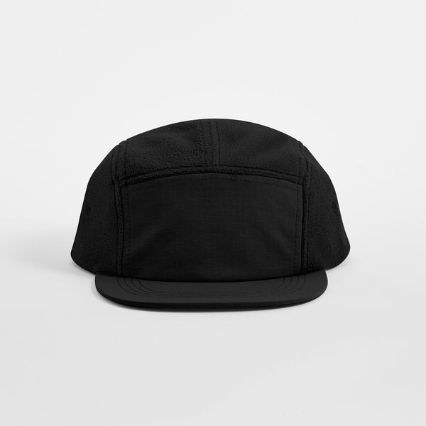 Czapka Fleece 5-Panel z Recyklingu - Black