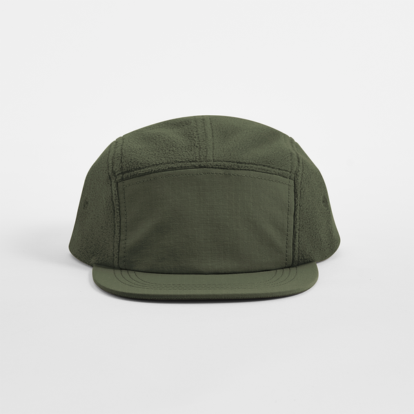 Czapka Fleece 5-Panel z Recyklingu - Olive Green