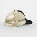 Czapka truckerka 5-panelowa z łatką i snapback - Black & Stone