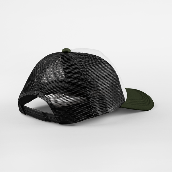 Czapka Trucker 5-Panelowa Snapback - Black & Dark Olive