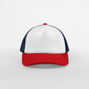 Czapka Trucker 5-Panelowa Snapback - Navy & Red