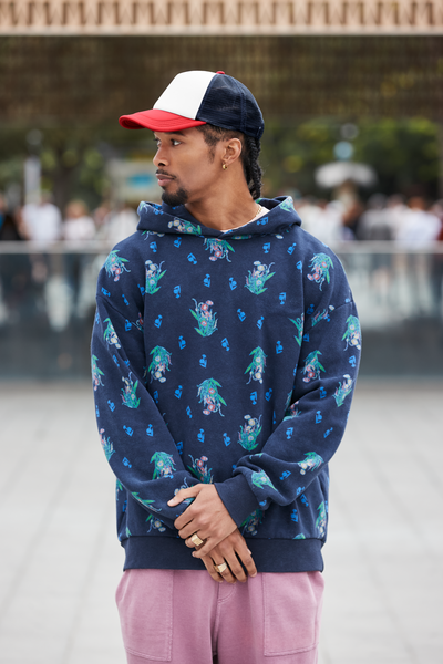 Czapka Trucker 5-Panelowa Snapback - Navy & Red