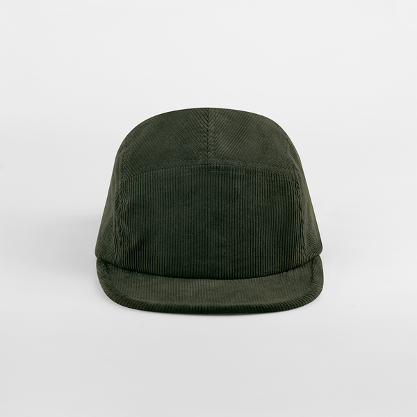 Czapka sztruksowa 5-panelowa z regulacją - Forest Night