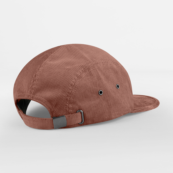 Czapka sztruksowa 5-panelowa z regulacją - Redwood