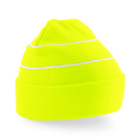 Czapka akrylowa z odblaskowymi paskami - Fluorescent Yellow