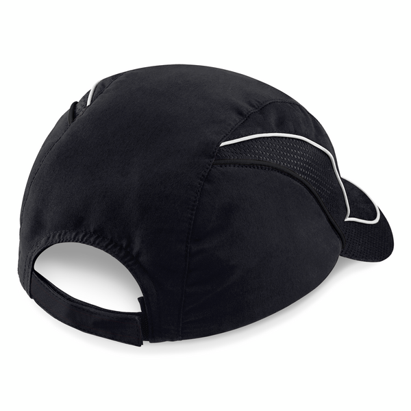 Czapka z siatkowymi wstawkami i odblaskami - Black